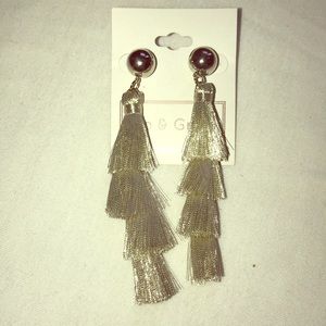 3/$20 🌟 Silver 4 tier tassel earrings